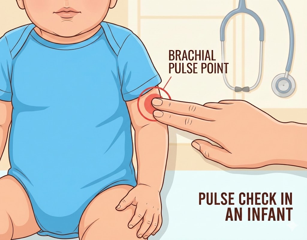 Pulse Check In An Infant